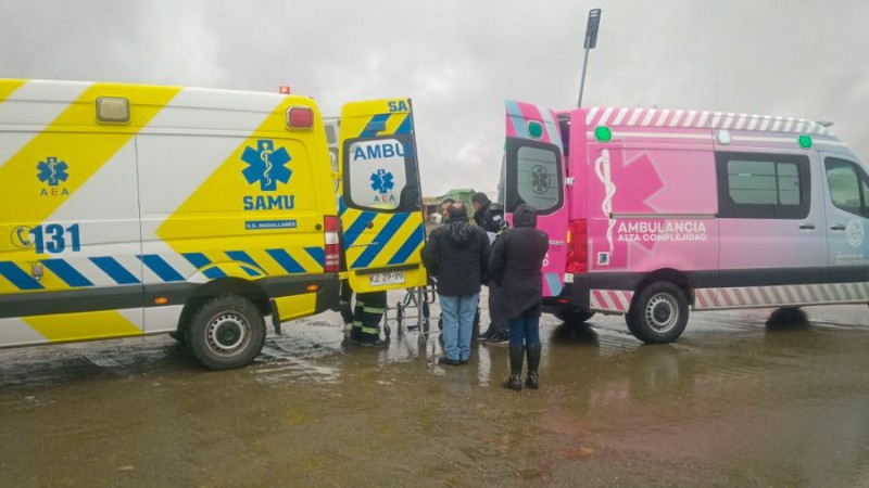 El hospital de Ro Gallegos colabor para trasladar una paciente a Punta Arenas