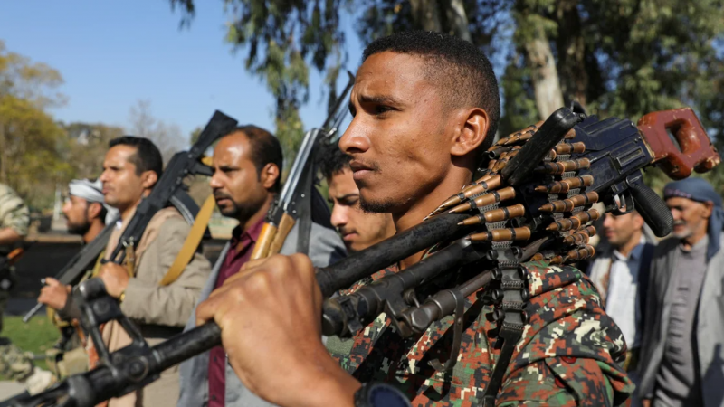 Soldados yemenes durante un entrenamiento.