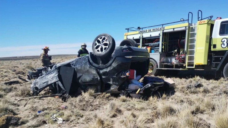 Dos personas murieron en un choque registrado en la Ruta 3