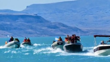 Mirá cómo sigue la Fiesta del Lago en El Calafate