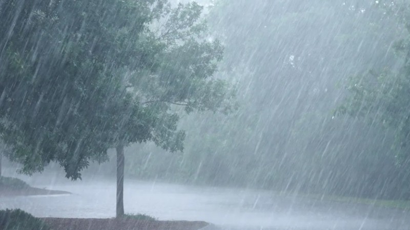 Lluvia y vientos fuertes en la maana de Ro Gallegos 