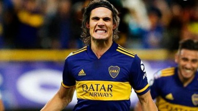 Edinson Cavani se ausenta en el entrenamiento de Boca y es descartado para el próximo partido