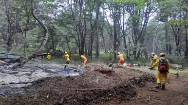 Incendio en Los Alerces: más de 2 mil brigadistas en intensa lucha a 22 días del inicio