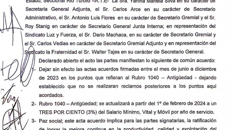 YCRT: sindicatos lograron retrotraer descuentos realizados por la intervencin 