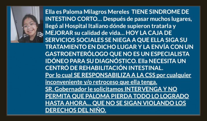 Santa Cruz: su hija sufre una enfermedad poco frecuente y le escribi al gobernador para reclamar ayuda