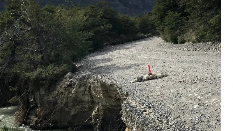 En riesgo de cortar por deshielo la ruta provincial 41 a Lago del Desierto