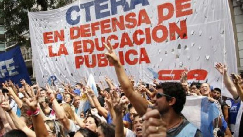 Paro nacional de Ctera este lunes