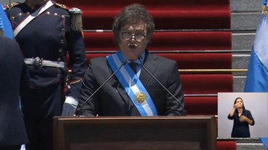 El presidente Javier MIlei 