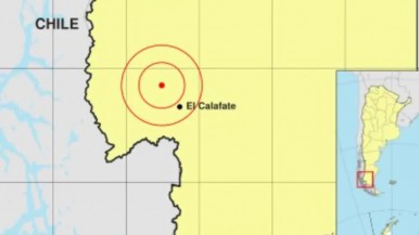 Movimiento sísmico de magnitud 3.1 sacude zona despoblada cerca de El Calafate