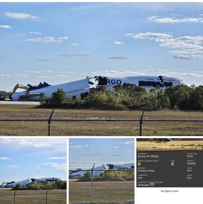 El Boeing 747 venezolano finalmente fue desguazado en EEUU