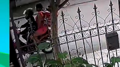 Video: embarazada de 9 meses simuló ser delivery para que le roben a una mujer, pero se cayó y la detuvieron