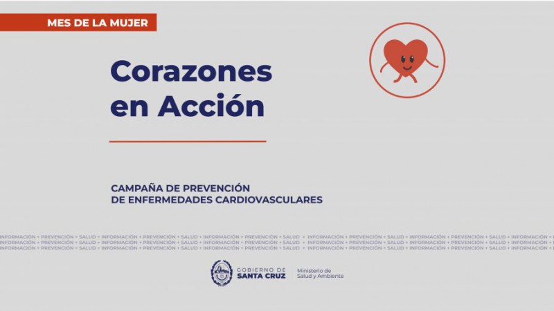 Mes de la Mujer: Salud impulsa la campaa de prevencin "Corazones en Accin"