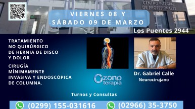 "Ozonoterapia" en Río Gallegos: nueva visita del doctor Calle