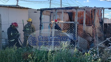 Río Gallegos: se incendió una vivienda de material ligero