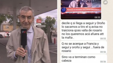 Terror narco en Rosario: amenazaron de muerte a Nelson Castro y equipo de TN