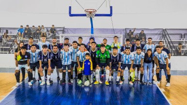 La Selección Argentina de Fútbol de Salón realizó una exhibición en Cañadón Seco