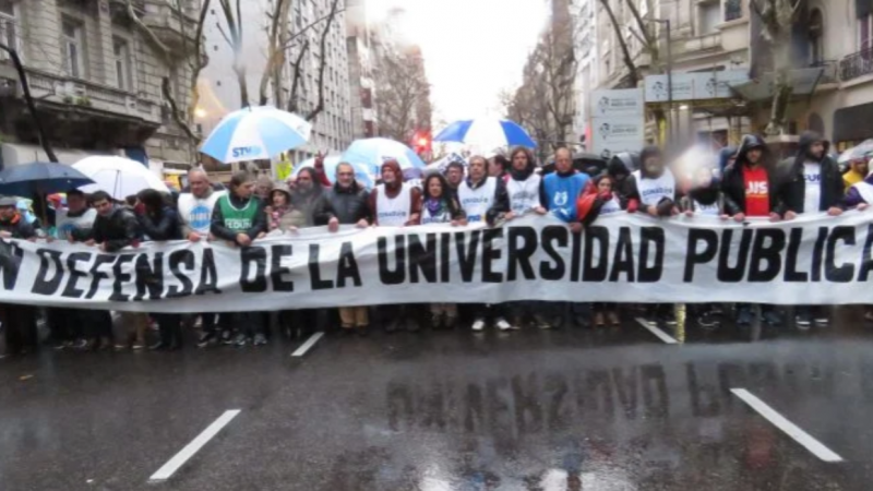 Habr marcha para defender la universidad pblica