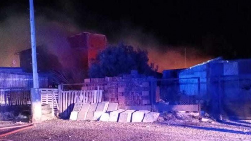 El incendio afect a cuatro viviendas del barrio.