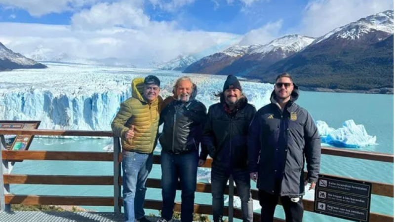 El manager de la banda estuvo en El Calafate