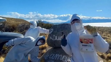  Éxito del proyecto "Guardianes del Paisaje": limpieza de grafitis en ruta al Glaciar