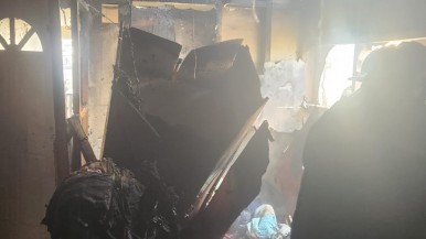 Río Gallegos: incendio en una  vivienda de calle  3 y 38 