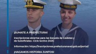 Mirá cómo inscribirte a las escuelas de cadetes y suboficiales de la Prefectura Naval Argentina