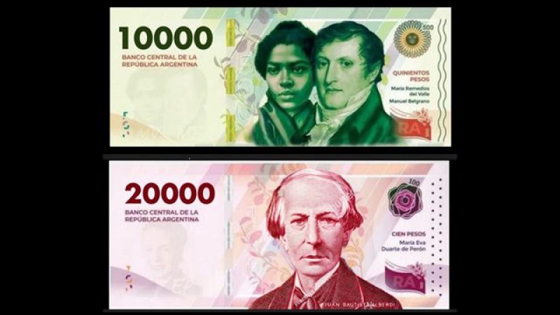 El nuevo billete de $10.000 comenzar a circular en mayo y el de $20.000 antes de fin de ao