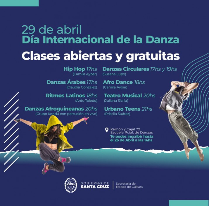 La Escuela Provincial de Danzas ofrecer clases gratuitas de ritmos