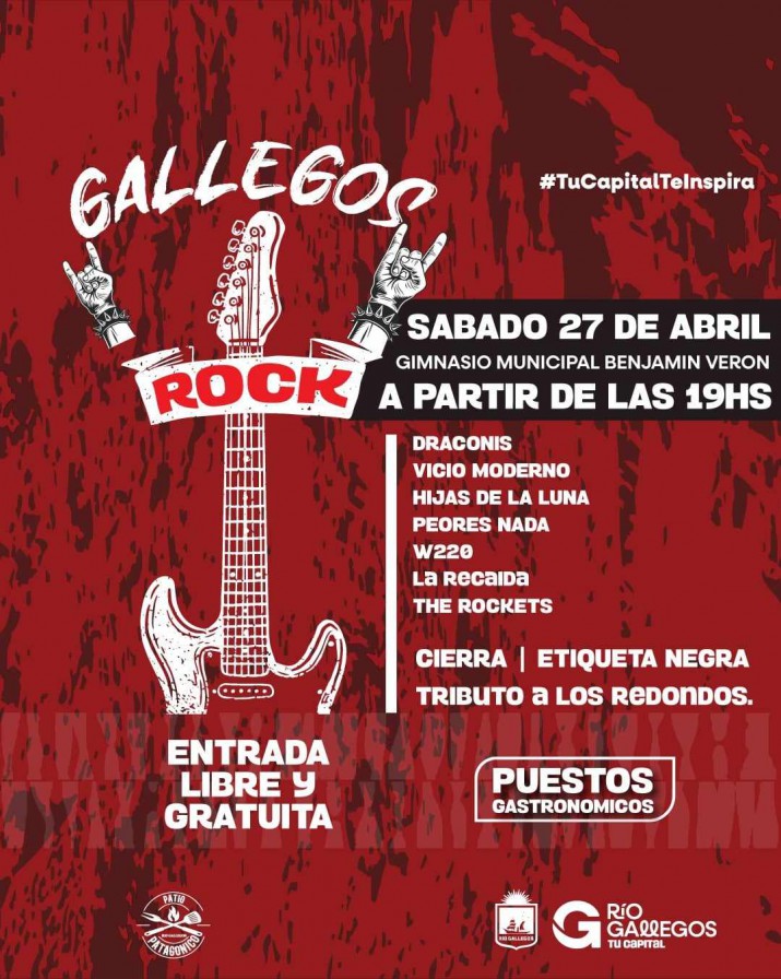 Se viene la primera edicin del "Gallegos Rock"