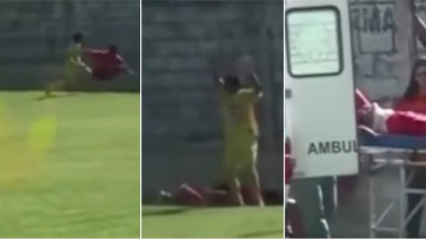 Video: murió un jugador de fútbol tras chocar contra un muro en pleno partido