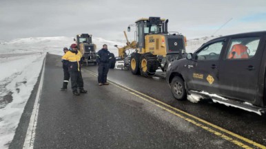 Temporada invernal: conocé hoy el estado de rutas provinciales y nacionales en Santa Cruz