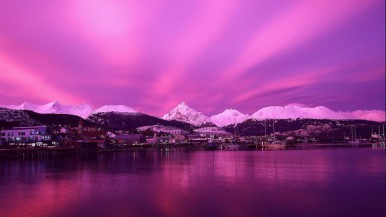 Impactante colores en cielos del sur 