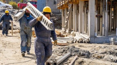 Cayó fuertemente el emplei en la construcción 