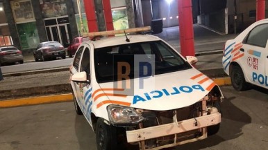 Conductor con más de 3 puntos de alcoholemia fue detenido tras chocar a un patrullero en medio de una persecución