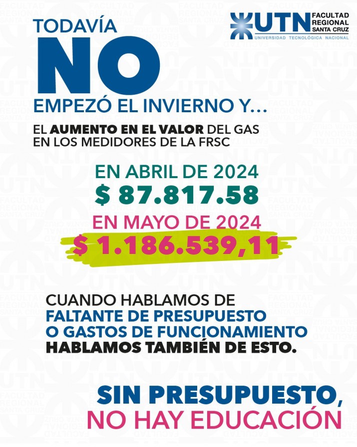 Sebastin Puig, decano de la UTN en Ro Gallegos: "Las tarifas desmedidas ya llegaron y todava no empez el invierno"