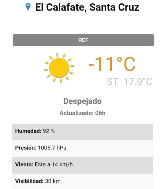 La  temperatura de una localidad de Santa Cruz, que casi iguala a la Base Marambio: qu suceder en Ro Gallegos el fin de semana