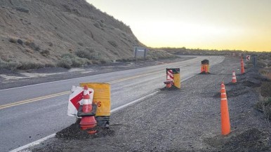 Vialidad nacional trabaja en la zona 