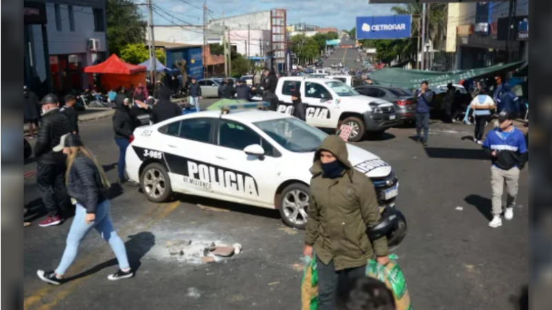 La protesta multisectorial lleg a su octavo da en la provincia de Misiones. 