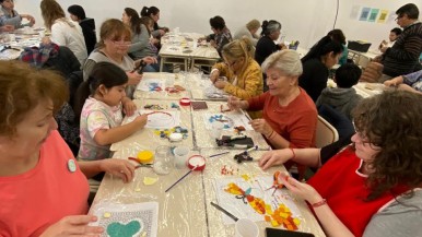 Comenzó el taller de Mosaiquismo en la UTN Santa Cruz