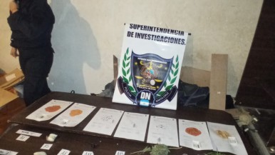 Santa Cruz: marihuana, cocaína, armas y dos detenidos en allanamiento 