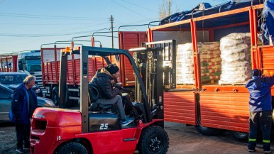 La comida será distribuida entre las familias 