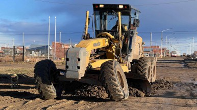 El municipio de Río Gallegos trabajó en las calles de Barrio Marina, El Faro y Bicentenario