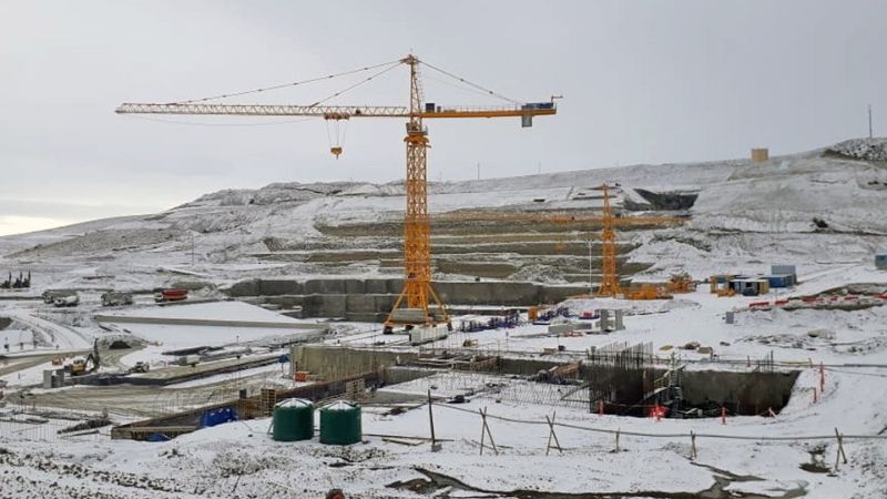 Las represas que se construyen sobre el ro Santa Cruz. 