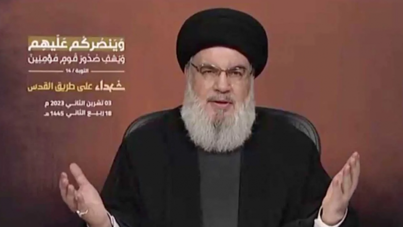 El lder de Hezbollah, Sayyed Hassan Nasrallah. Foto: Reuters/Al Manar