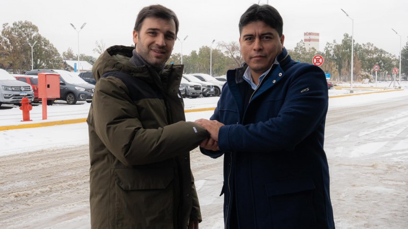 Ignacio Torres (izquierda) junto a Claudio Vidal (derecha).  