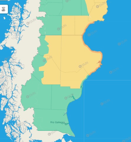 La primera maana de invierno con -20 en Ro Gallegos: la mnima de hoy y dos alertas para maana sbado