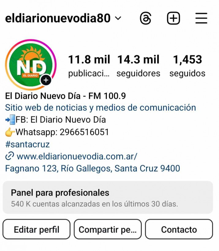 Ms de dos millones y medio de personas consumieron contenido en las redes de Nuevo Da durante el ltimo mes