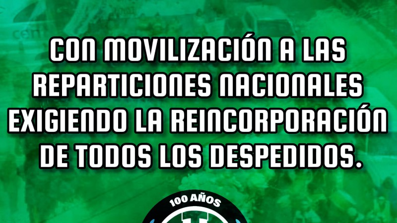 ATE Cconvoca a una movilizacin contra los despidos.