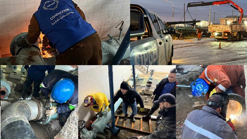 Sindicato Petrolero colabor en el restablecimiento del servicio de agua en Las Heras