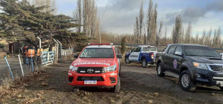 Por las condiciones climticas, Proteccin Civil y Polica realizan relevamiento de zonas rurales en el noroeste de Santa Cruz 